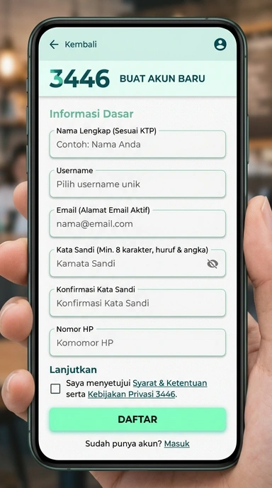 Cara Mudah Buat Akun Baru 3446 untuk Android