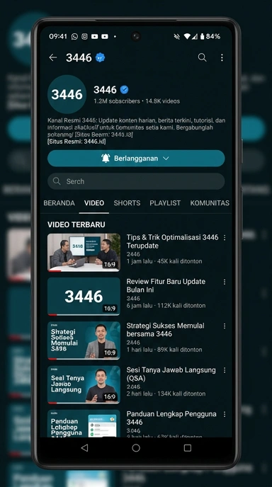 Kanal Resmi 3446 untuk Pengguna Android di Indonesia