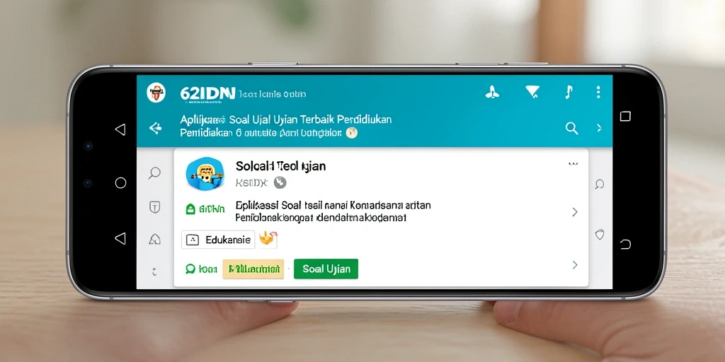 Antarmuka aplikasi 62IDN yang menarik dan interaktif.