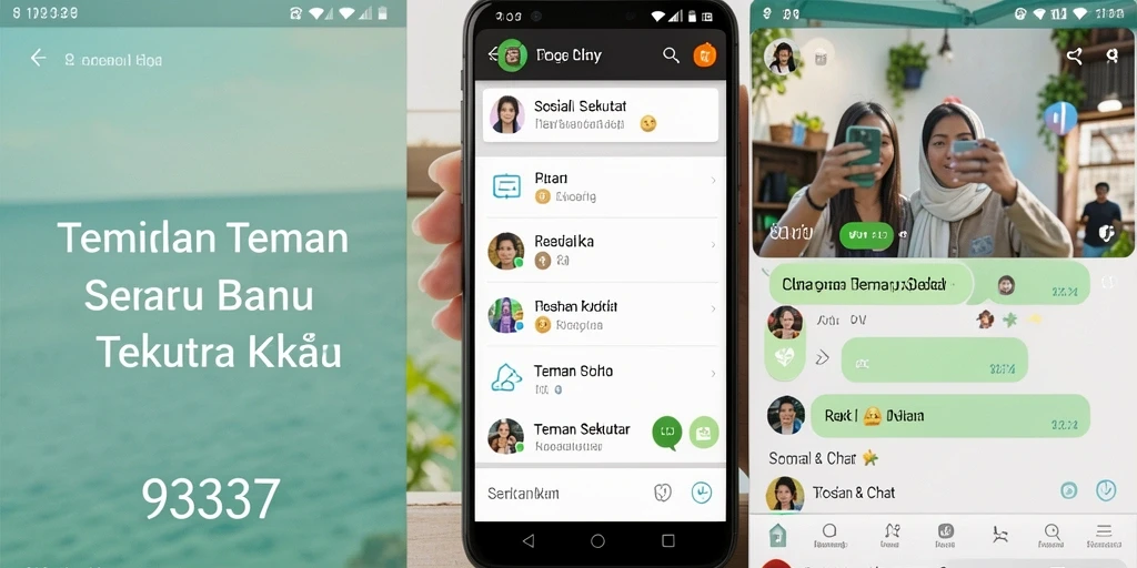 Tampilan antarmuka aplikasi Teman Sekitar yang menarik dan user-friendly.