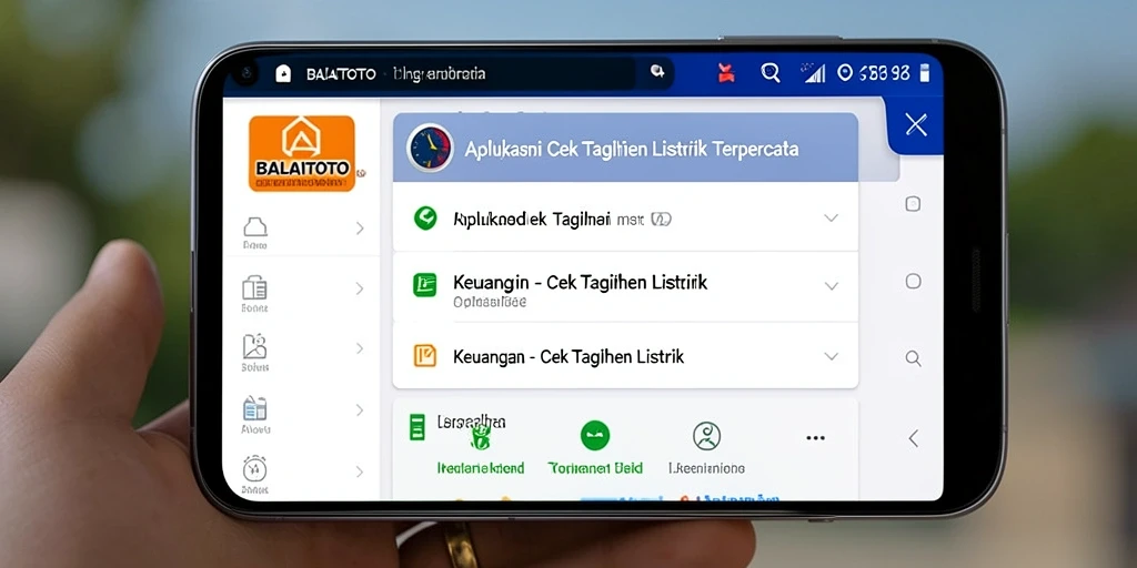 Antarmuka aplikasi BALAITOTO untuk cek tagihan listrik yang sederhana dan efisien.