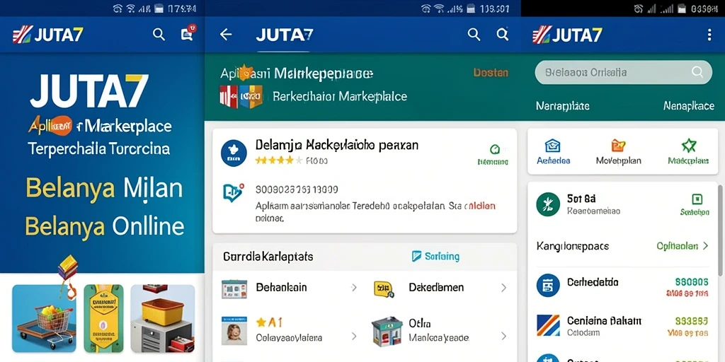Antarmuka aplikasi JUTA7 yang sederhana dan fungsional.