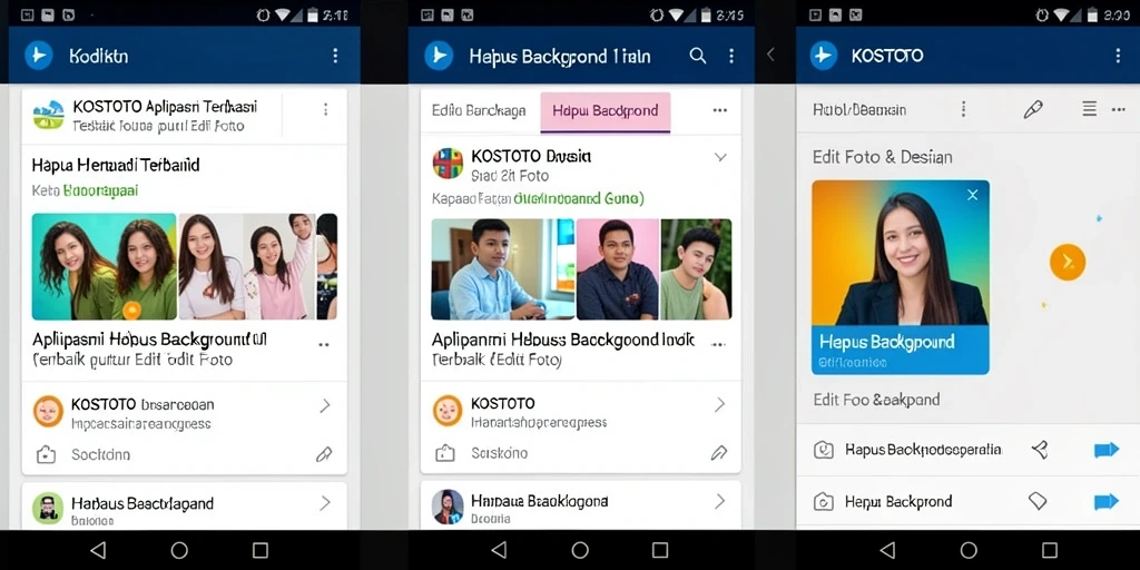 Tampilan antarmuka KOSTOTO untuk fungsi Hapus Background yang intuitif.