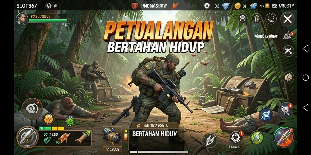 Tampilan antarmuka SLOT367 yang menarik dengan elemen bertahan hidup.